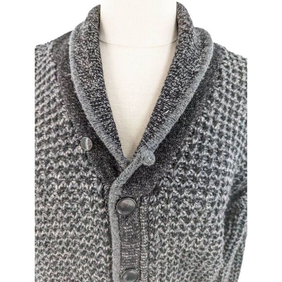 Rag & Bone Neiman Marcus Target Men Wool Cardigan Sweater Black Size Medium - Picture 3 of 12